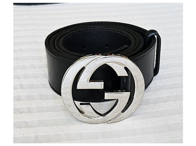 Gucci Interlocking G Gürtel Schwarz - Ansicht 2