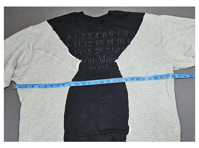 Maison Martin Margiela Maison Margiela Sudadera Deconstruida Negro Gris - vista 10