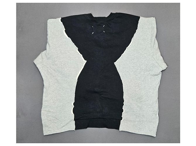 Maison Martin Margiela Maison Margiela Sudadera Deconstruida Negro Gris - vista 2
