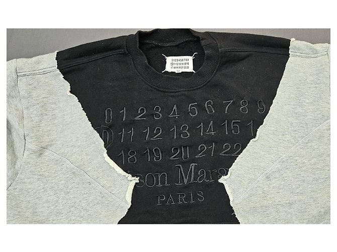 Maison Martin Margiela Maison Margiela Sudadera Deconstruida Negro Gris - vista 4