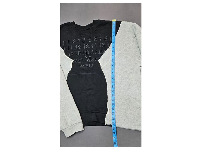 Maison Martin Margiela Maison Margiela Sudadera Deconstruida Negro Gris - vista 8