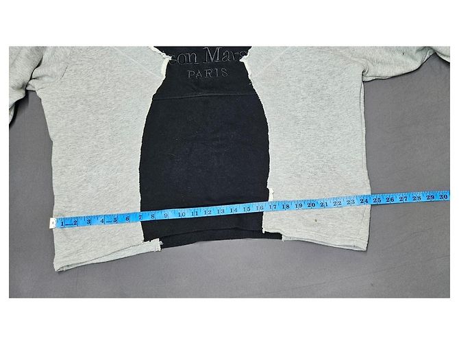 Maison Martin Margiela Maison Margiela Sudadera Deconstruida Negro Gris - vista 9