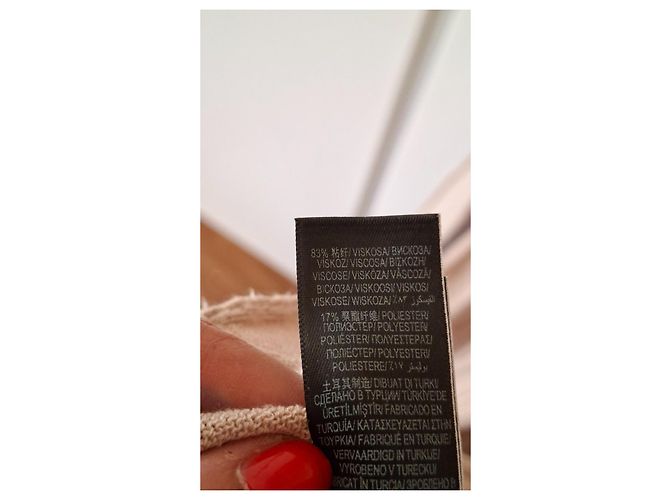 Autre Marque Marks & Spencer Limited Edition Rippstrick-Midikleid Beige - Ansicht 10