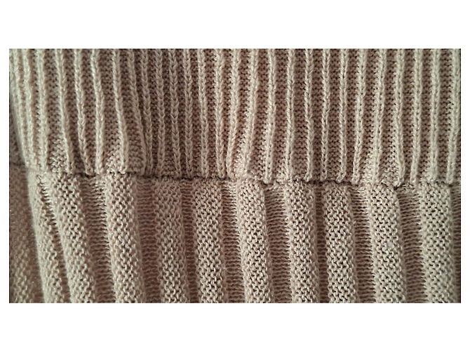 Autre Marque Marks & Spencer Limited Edition Rippstrick-Midikleid Beige - Ansicht 11