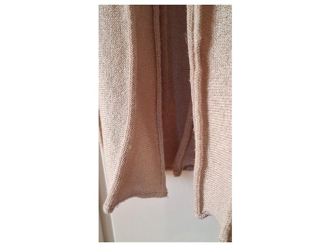 Autre Marque Marks & Spencer Limited Edition Rippstrick-Midikleid Beige - Ansicht 12