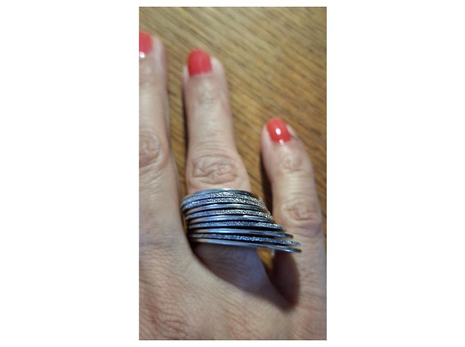 Bague Statement Pianegonda en Argent Argenté - vue 6