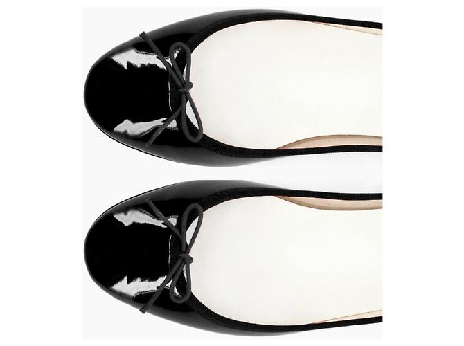 Repetto Ballerine in vernice nera Nero - vista 2