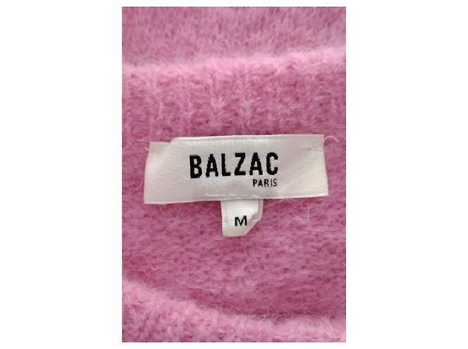 Chaleco recto de lana rosa Balzac Paris - vista 7