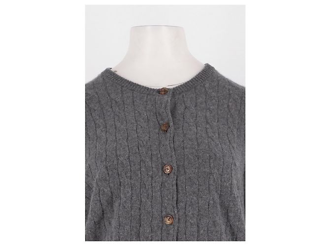 Autre Marque LILYSILK Kaschmir-Cardigan Grau - Ansicht 2