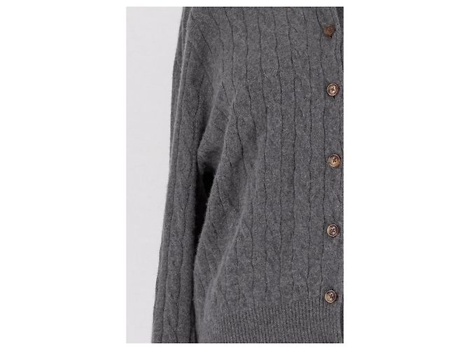 Autre Marque LILYSILK Kaschmir-Cardigan Grau - Ansicht 3