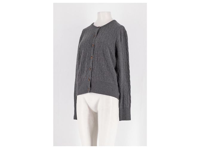 Autre Marque LILYSILK Kaschmir-Cardigan Grau - Ansicht 4