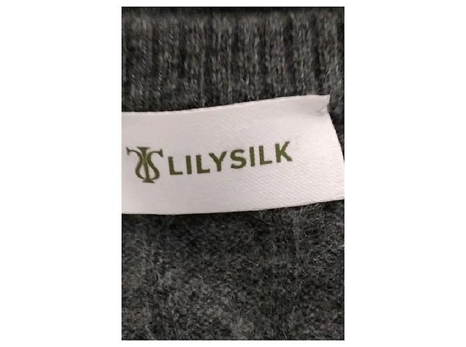 Autre Marque LILYSILK Kaschmir-Cardigan Grau - Ansicht 7