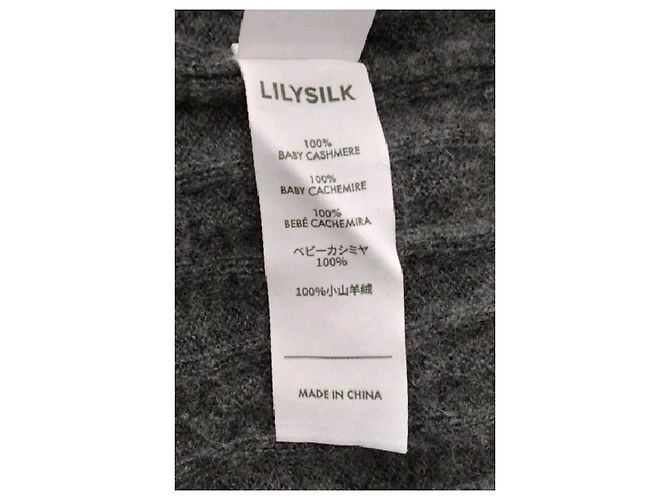 Autre Marque LILYSILK Kaschmir-Cardigan Grau - Ansicht 8