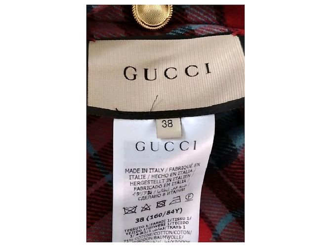 Abrigo de algodón beige Gucci - vista 7
