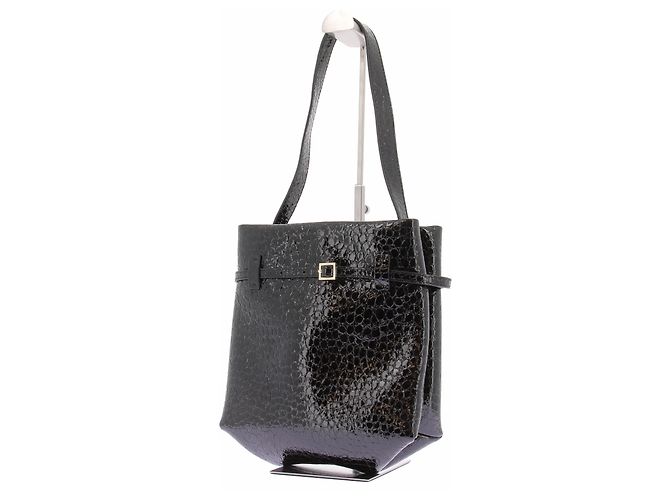 Autre Marque Borsa nera croco "Mini Tote du Jour" Nero - vista 2