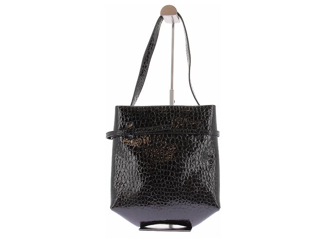 Autre Marque Borsa nera croco "Mini Tote du Jour" Nero - vista 3