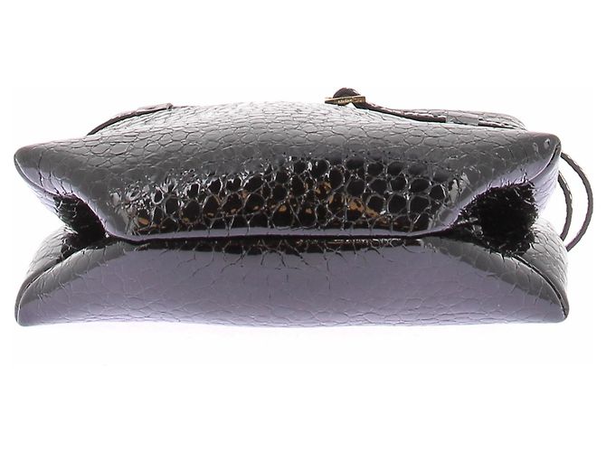 Autre Marque Borsa nera croco "Mini Tote du Jour" Nero - vista 7