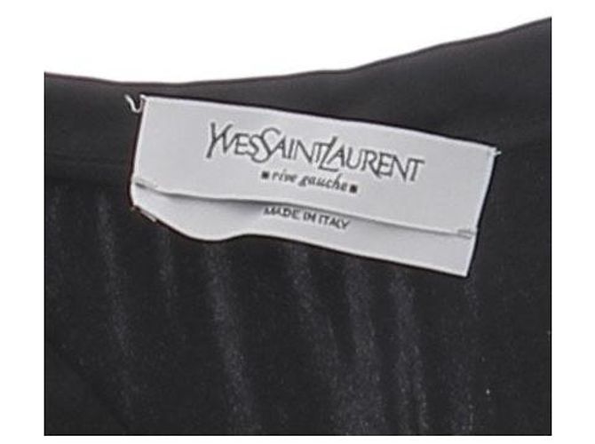 Top de seda negro Yves Saint Laurent - vista 5