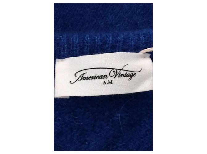 American Vintage Wollcardigan Blau - Ansicht 7