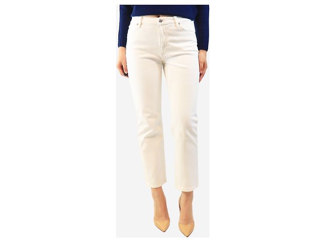 Frame Denim Vaqueros blancos con costuras contrastadas - size UK 10 - vista 3