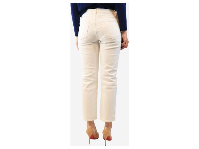 Frame Denim Vaqueros blancos con costuras contrastadas - size UK 10 - vista 4