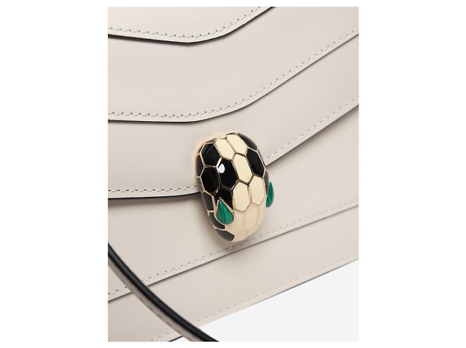 Bulgari Borsa crossbody Serpenti Forever Ivory Crudo - vista 5