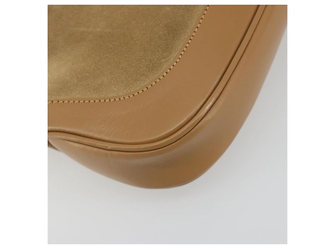GUCCI Jackie Shoulder Bag Suede Beige Silver 001 3735 - vista 16