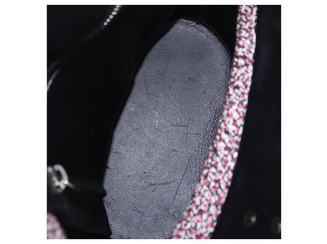 BALENCIAGA Sac à main Canvas 2way Rouge Noir 410790 - vue 11