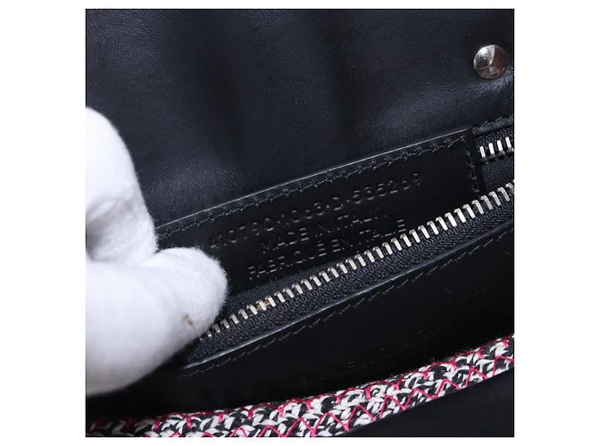 BALENCIAGA Sac à main Canvas 2way Rouge Noir 410790 - vue 12