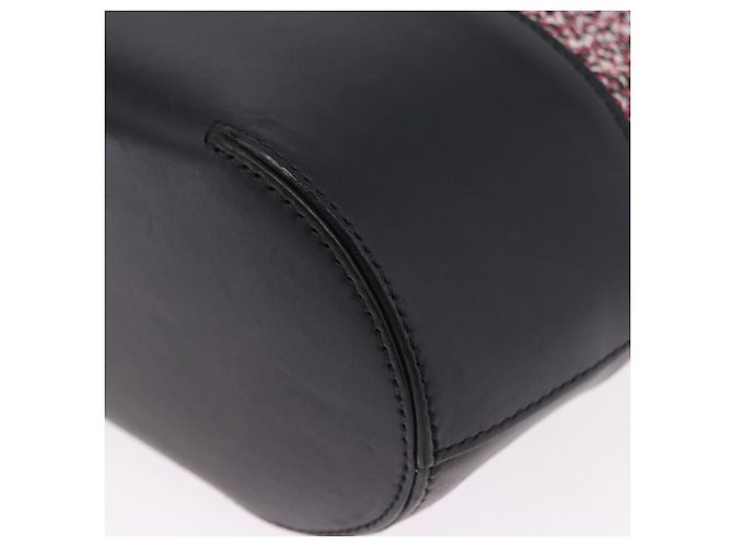 BALENCIAGA Sac à main Canvas 2way Rouge Noir 410790 - vue 16