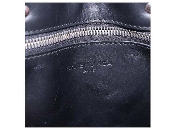 BALENCIAGA Sac à main Canvas 2way Rouge Noir 410790 - vue 19