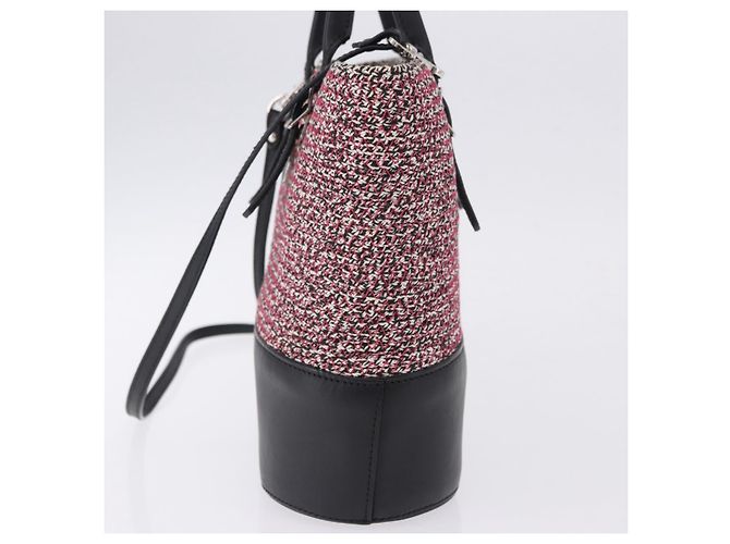 BALENCIAGA Sac à main Canvas 2way Rouge Noir 410790 - vue 3