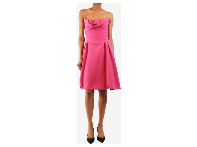 Louis Vuitton Lila trägerloses Korskleid - size UK 8 - Ansicht 3