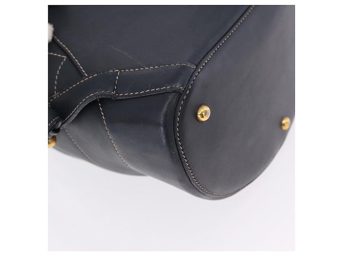 LOEWE Body Bag Leather Navy Gold - vista 17