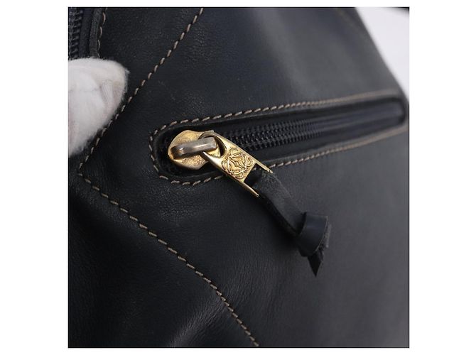 LOEWE Body Bag Leather Navy Gold - vista 21