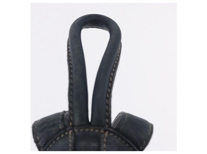 LOEWE Body Bag Leather Navy Gold - vista 8