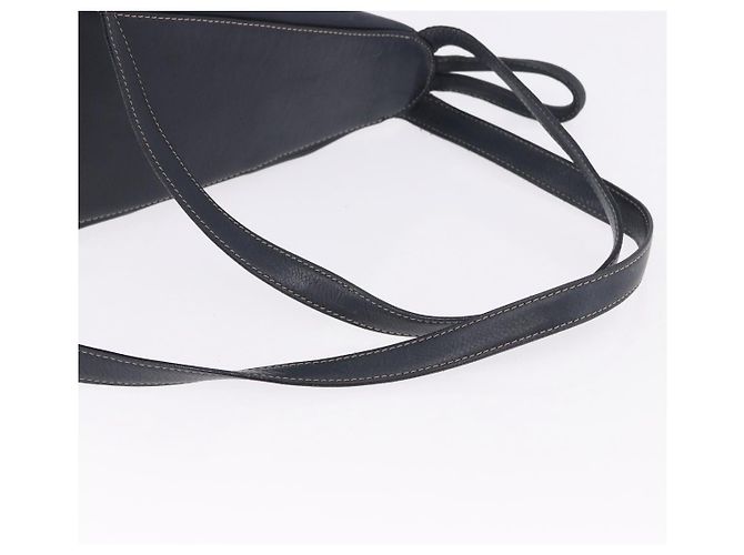 LOEWE Body Bag Leather Navy Gold - vista 9