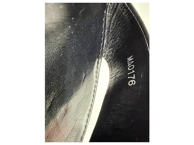 Louis Vuitton Sandali Crystal Flower High Heels Velluto Acrilico Nero Taglia 36 Gold hardware - vista 14