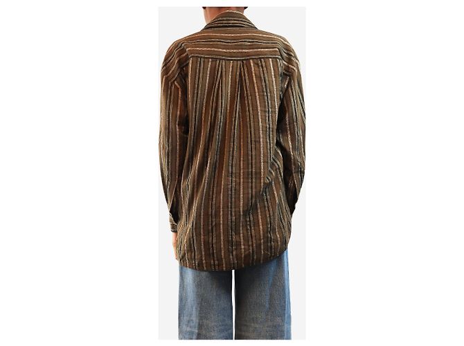 Isabel Marant Camicia Bronze Chelia - size UK 6 Bronzo - vista 2
