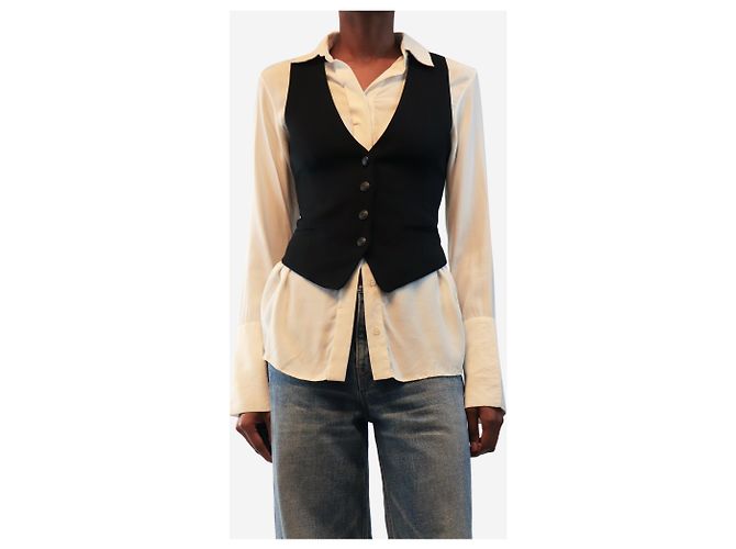 Rag & Bone Chaleco negro - talla UK 4 - vista 3