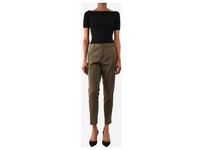 Ralph Lauren Khaki The Slim Chino - size UK 8 Verde - vista 2