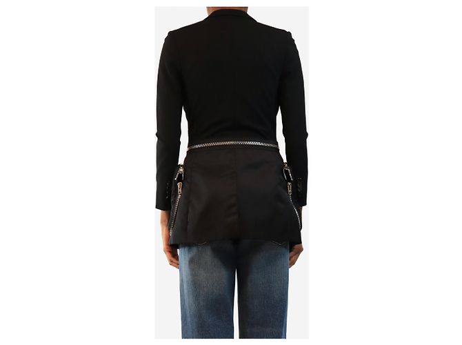 Givenchy Schwarze technische Jacke mit Multi-Zip-Details - size UK 8 - Ansicht 2
