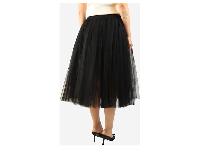 Comme Des Garcons Falda midi de tul negra - size S Negro - vista 3