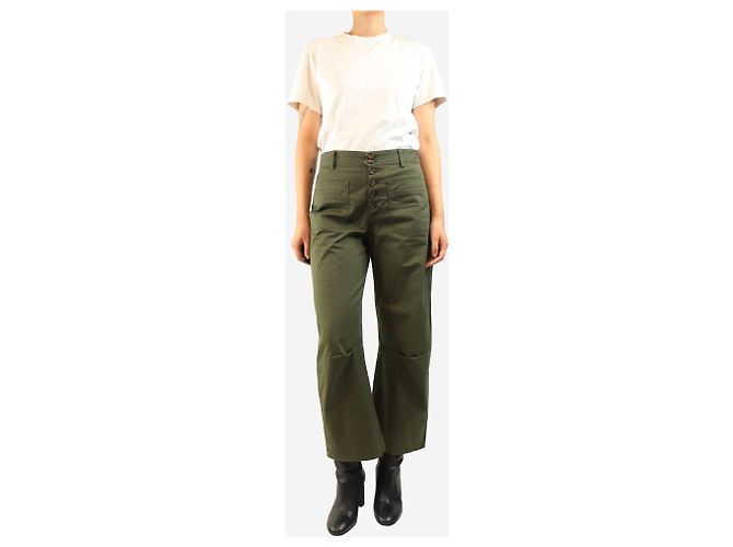 G. Kero Pantalones de algodón con bolsillos verdes - size UK 10 - vista 2