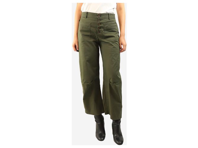 G. Kero Pantalones de algodón con bolsillos verdes - size UK 10 - vista 3
