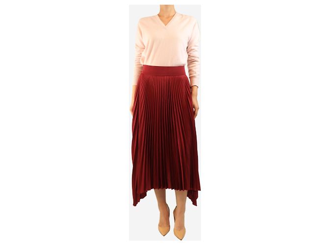 Joseph Falda midi plisada Red Ade - talla UK 8 Roja - vista 2