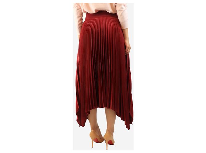 Joseph Falda midi plisada Red Ade - talla UK 8 Roja - vista 3