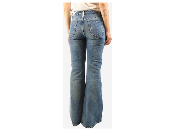 Autre Marque Blue Woodstock Schlaghose - size UK 8 Blau - Ansicht 3