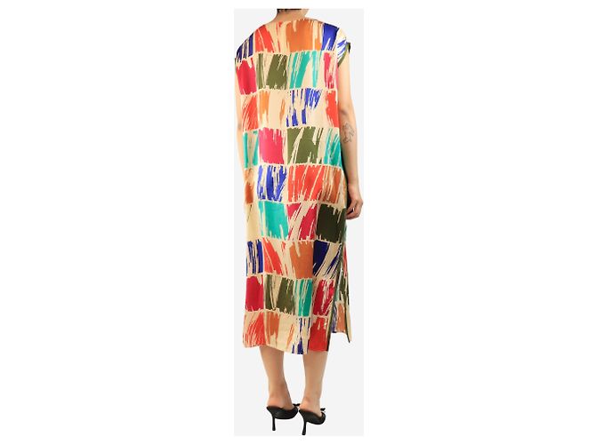 Eres Multi printed silk dress - size One Size Multiple colors - view 2