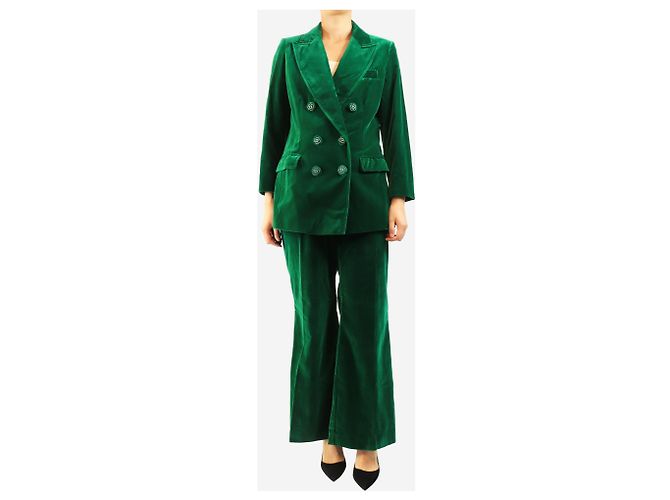Etro Completo in velluto verde due pezzi - size UK 14 - vista 3